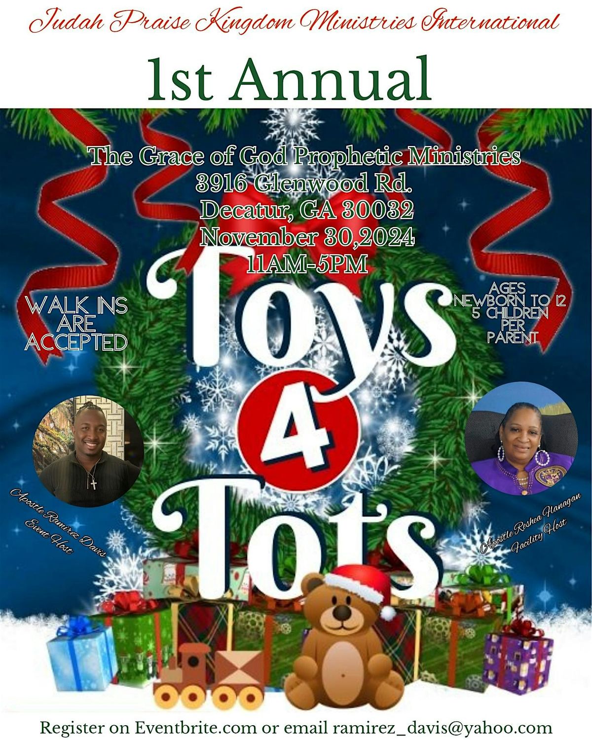 Judah Praise Kingdom Ministries International Toys 4 Tots