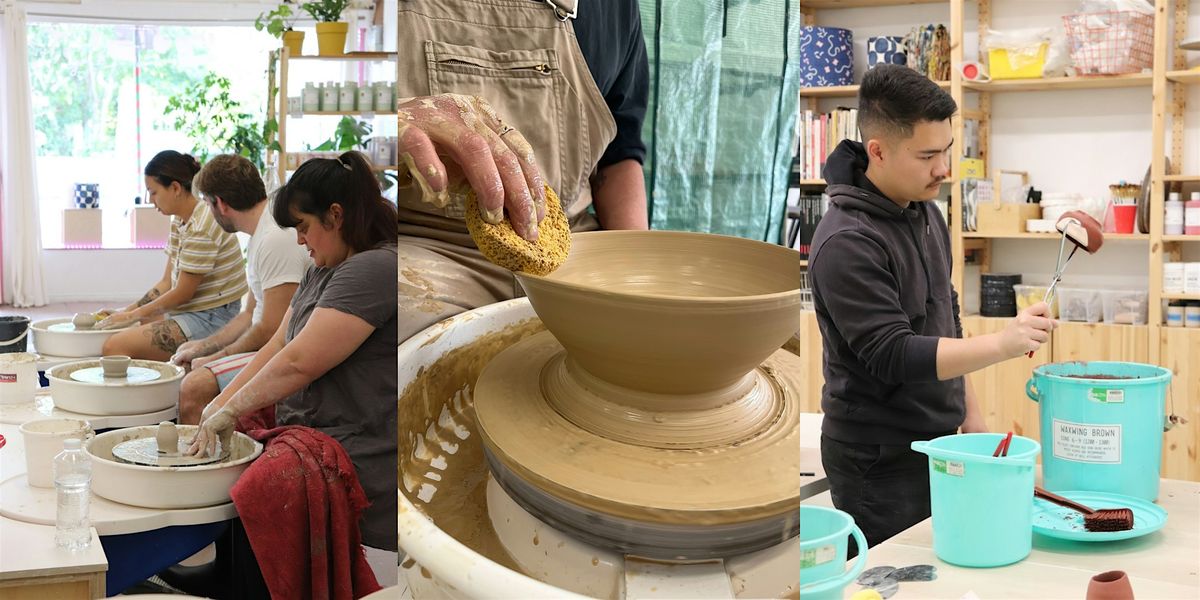 Beginner's Pottery Wheel Throwing Course - 5 Weeks