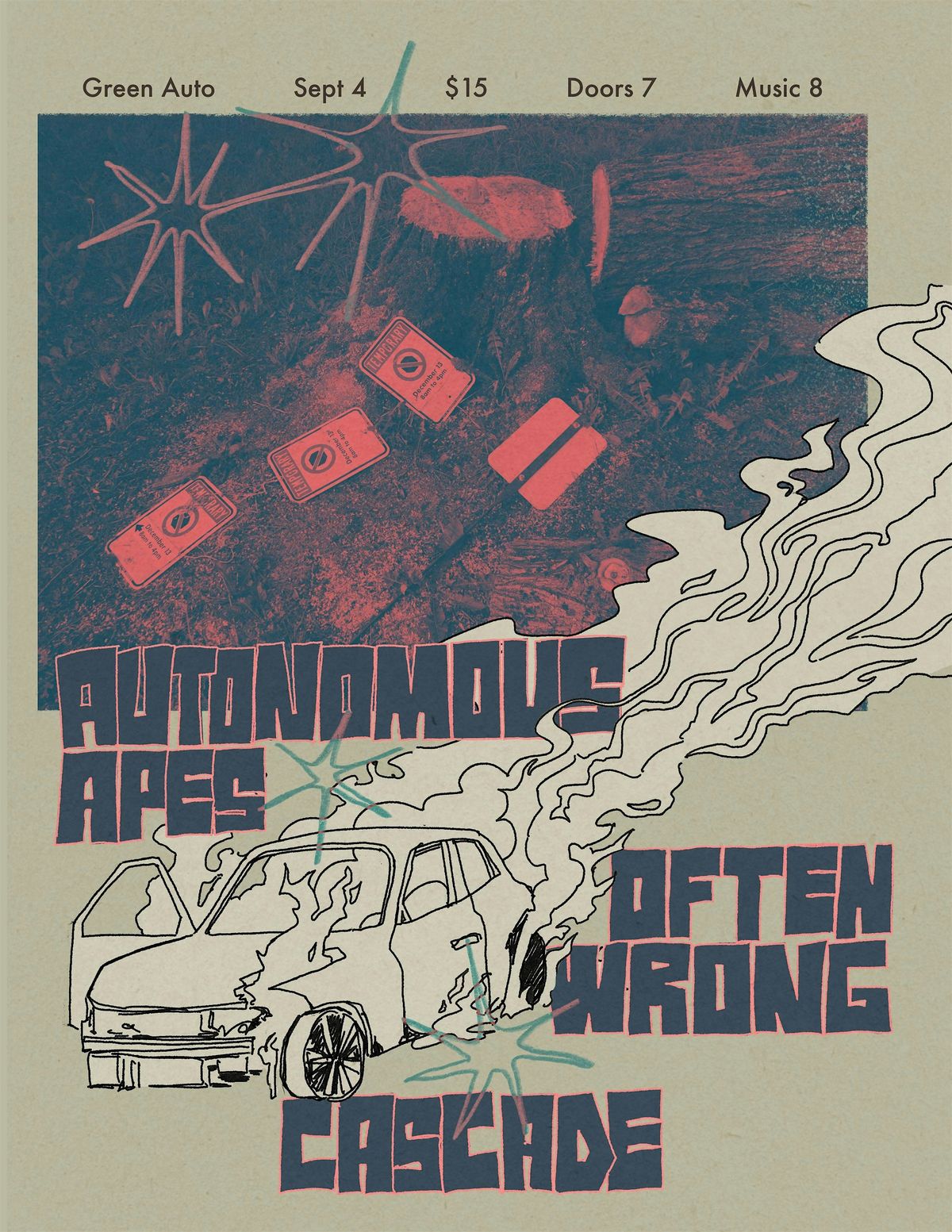 Autonomous Apes, Often Wrong, Cascade