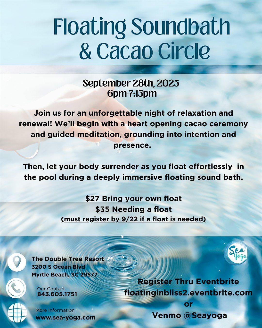 Floating Soundbath & Cacao Circle