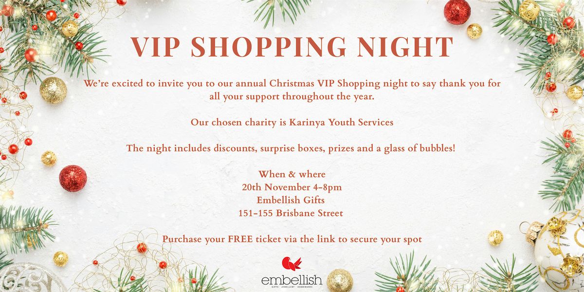 Festive Shop & Sip Supporting Karinya