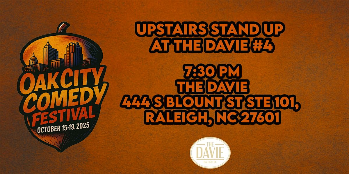 OCCF Presents: Upstairs Stand Up at The Davie #4