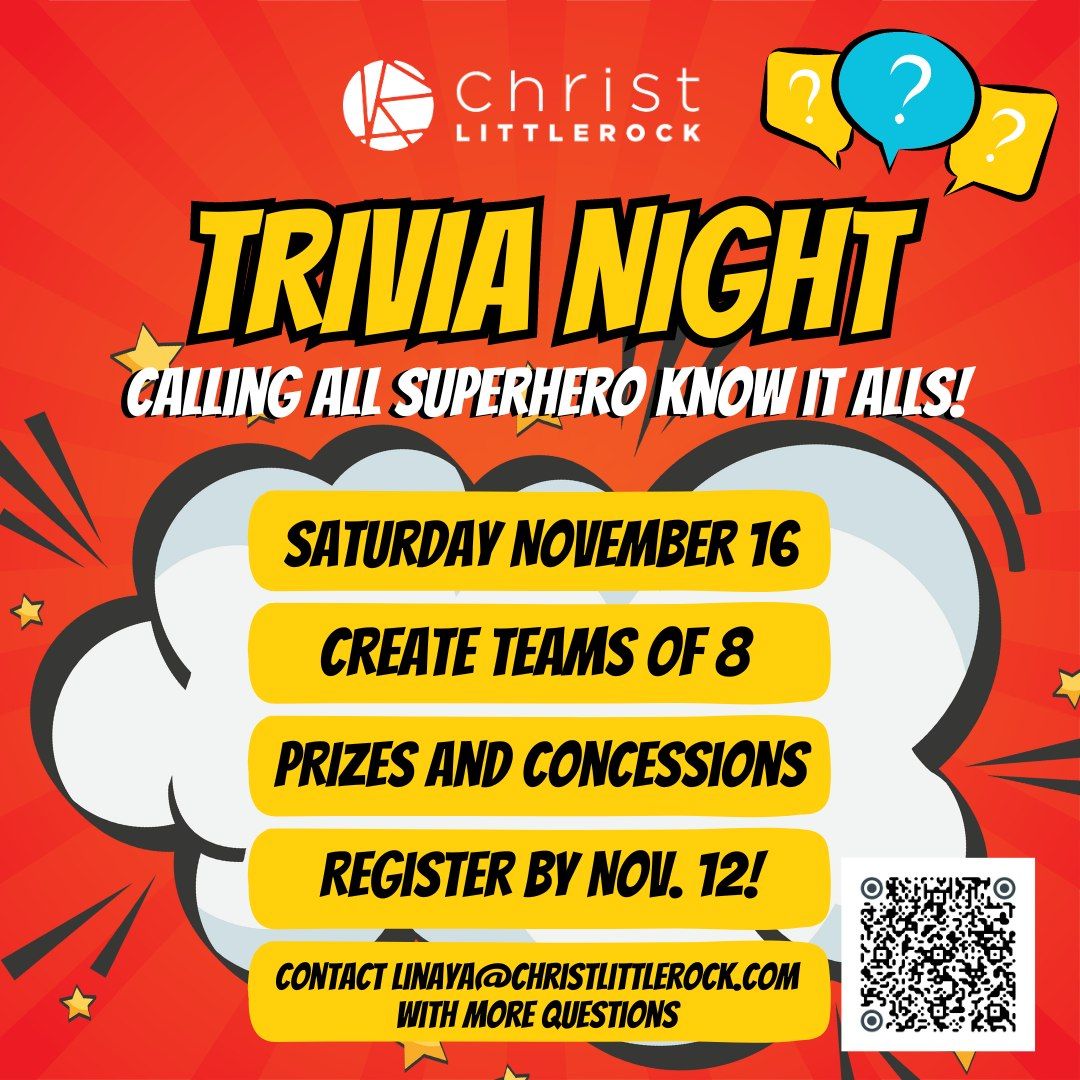 Trivia Night - hosted by Youth Ministry