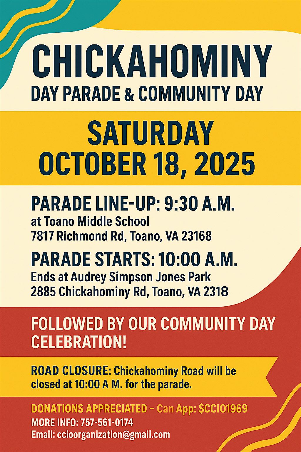 Chickahominy Community Improvement Organization Community Day