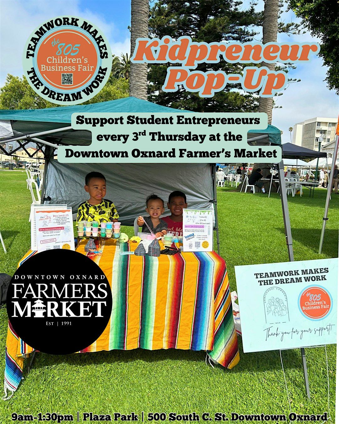the 805 Children\u2019s Business Fair at Downtown Oxnard Farmers Market