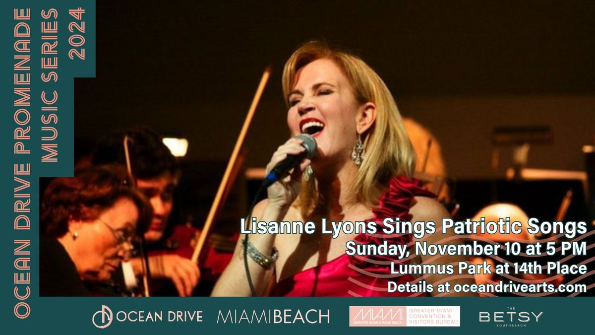 Ocean Drive Promenade Music Series: Lisanne Lyons Sings Patriotic Songs