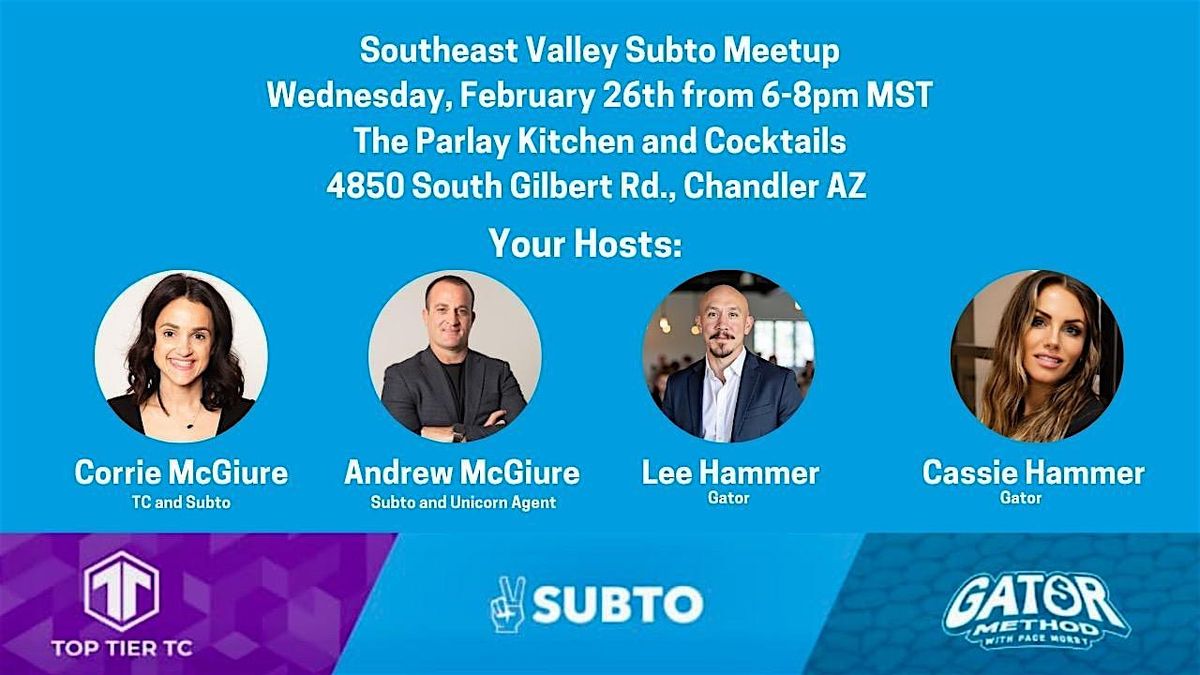 SouthEast Valley Subto - Creative Real Estate Meetup