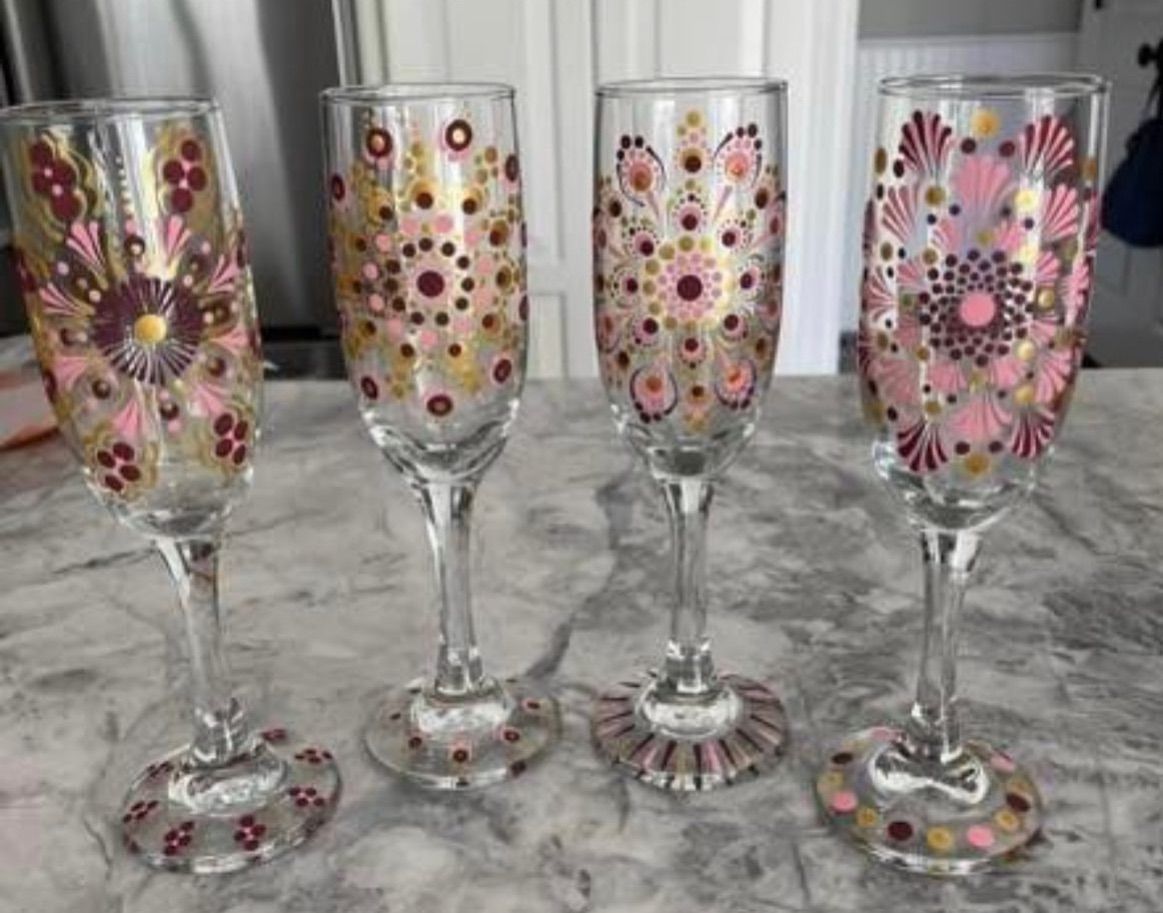 Mandala Champagne Flutes at Caledonia Brewing