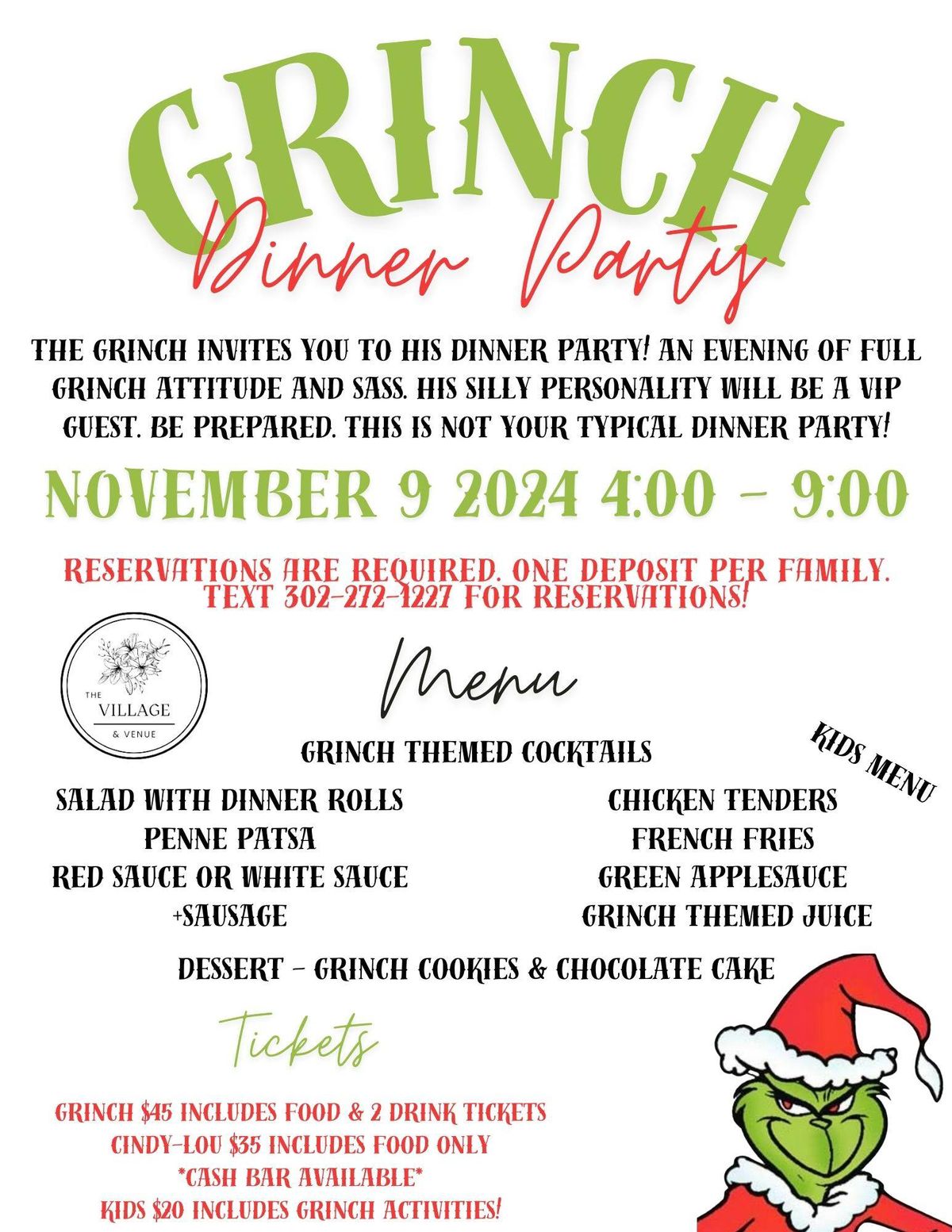 Grinch Dinner Party