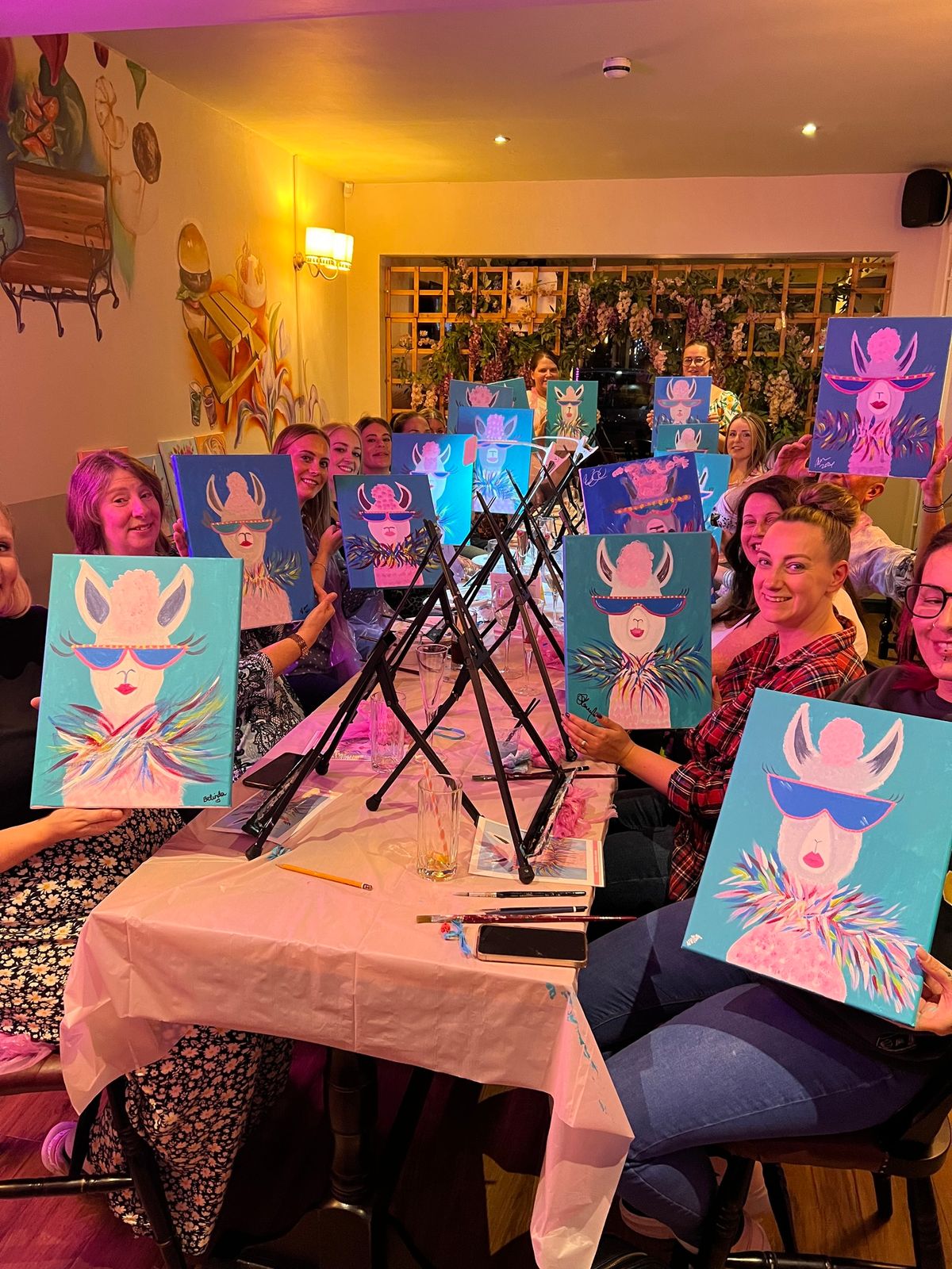 Drama Llama Paint & Sip at The Old Red Lion