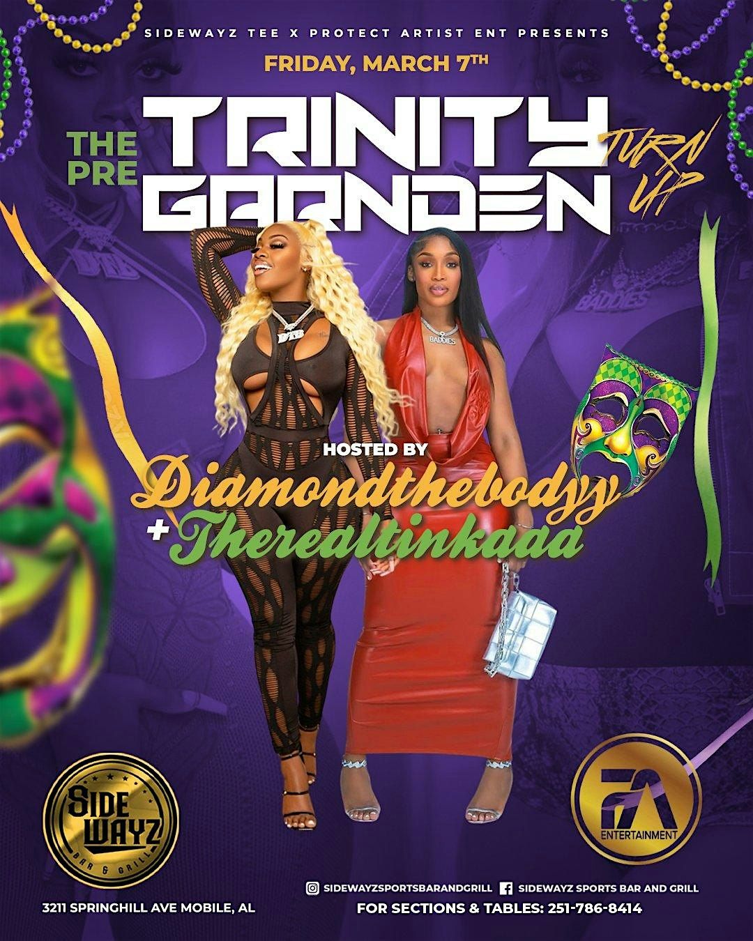 Diamondthebodyy & Therealtinkaaa live at Sidewayz