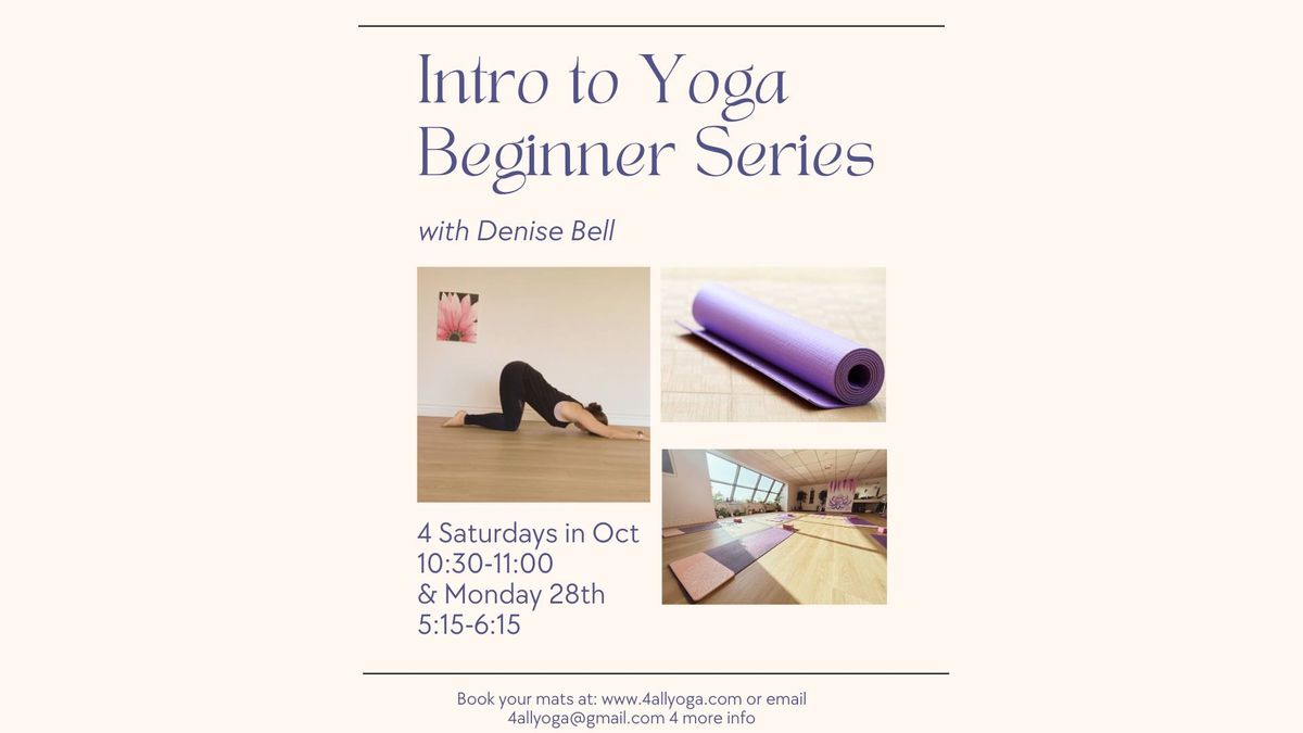 Beginner Yoga Series Fall 2024