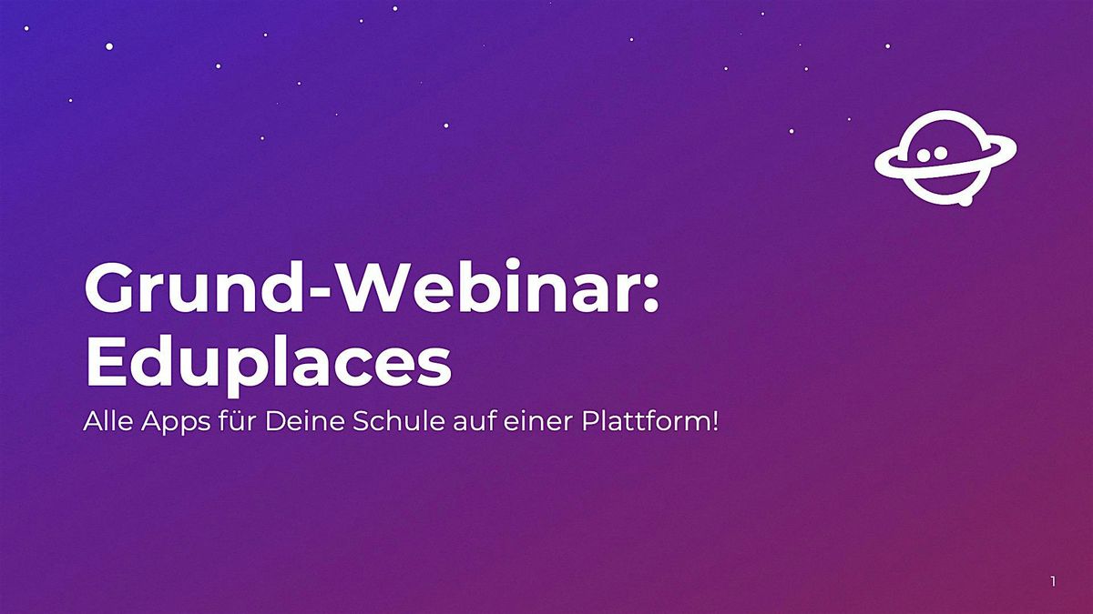 Grund-Webinar: Eduplaces