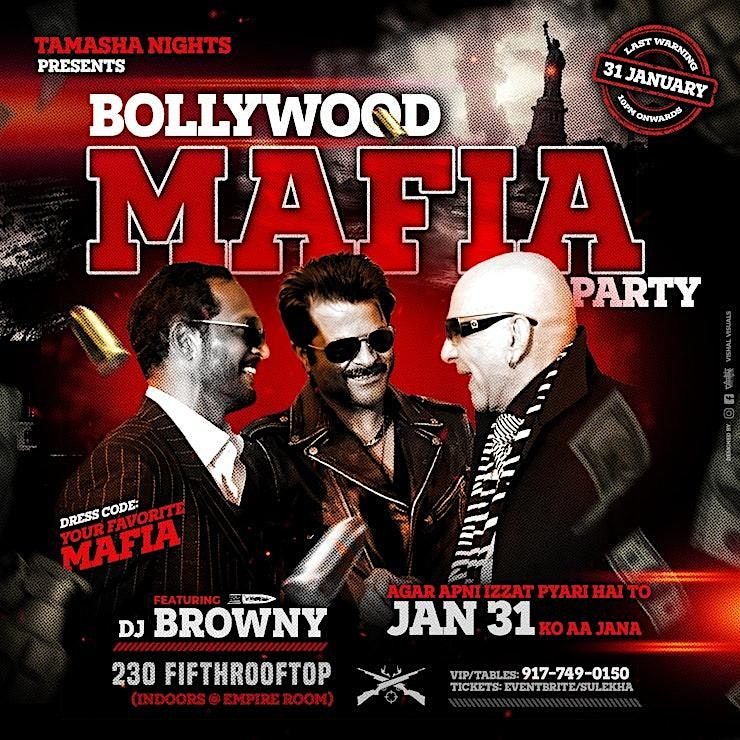 NYC #1 BOLLYWOOD MAFIA THEME PARTY FT. DJ BROWNY @ 230 FIFTH ROOFTOP BAR