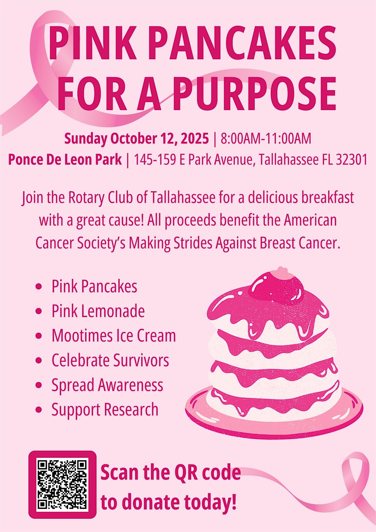 Pink Pancakes for a Purpose