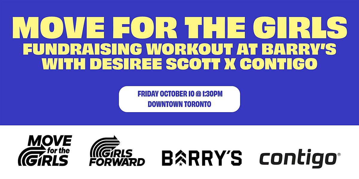 MFTG Fundraising Workout at Barry's with Desiree Scott x Contigo