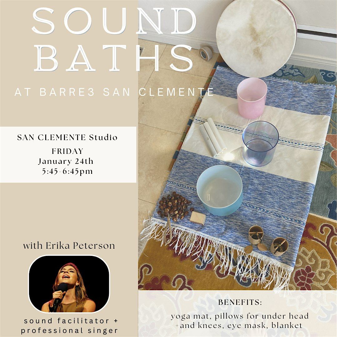 SOUND BATH @ Barre3 San Clemente