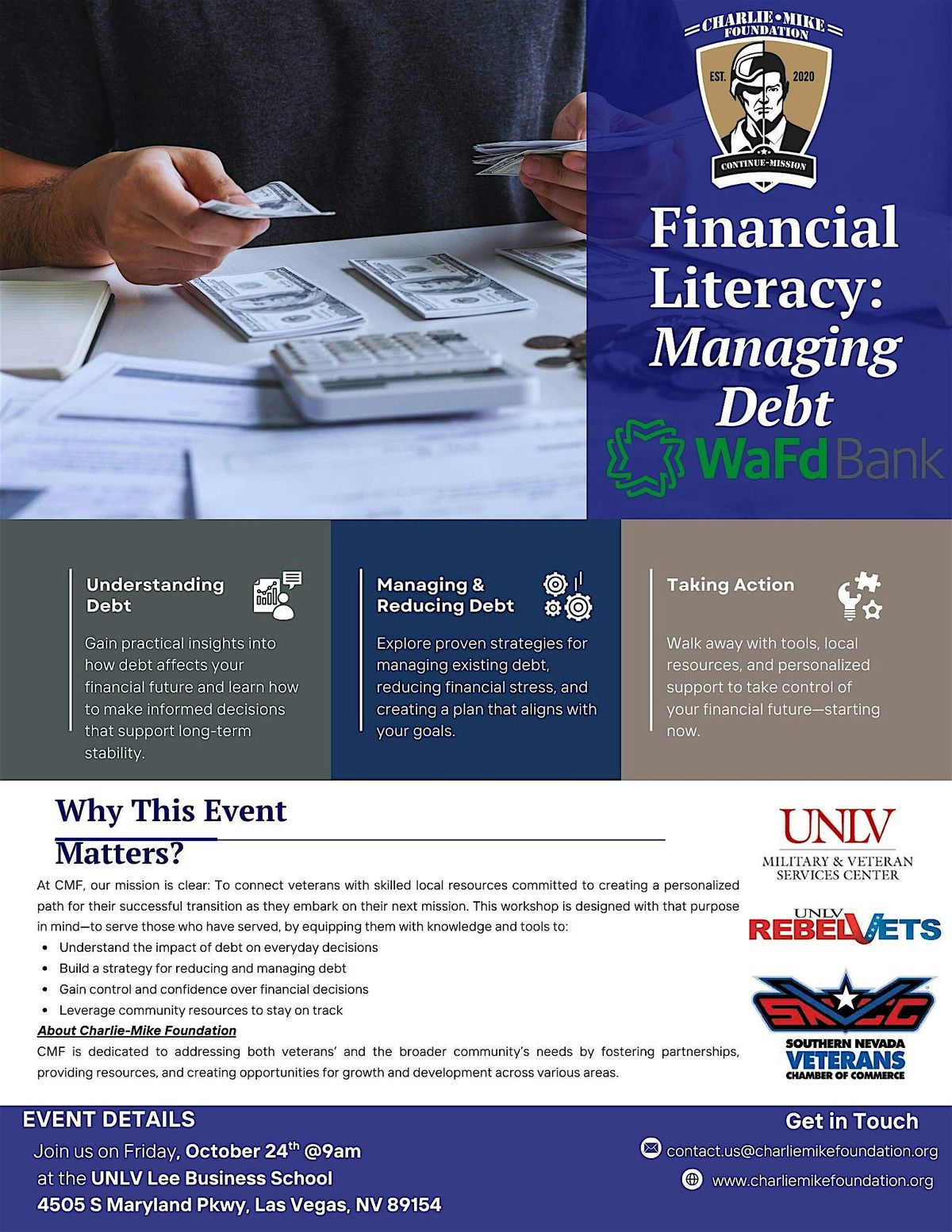 Charlie-Mike Foundation: Financial Literacy- Managing Debt