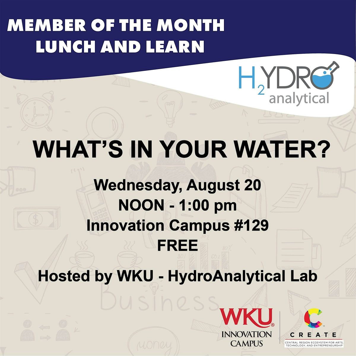 What's In Your Water? - HydroAnalytical Lab