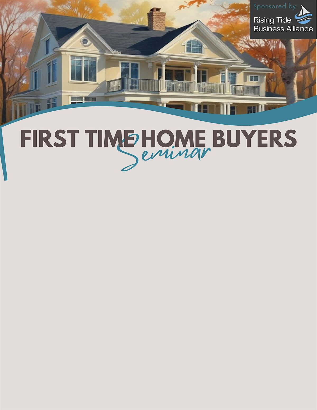 First Time Homebuyers Seminar