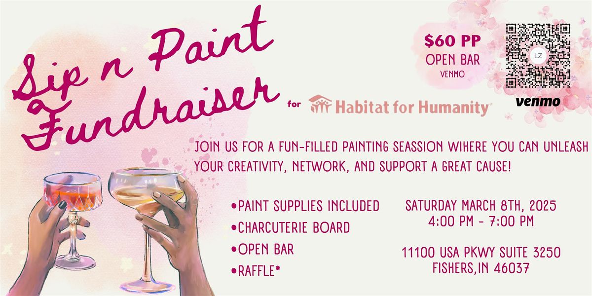 Paint & Sip Supporting Habitat for Humanity Women\u2019s Build