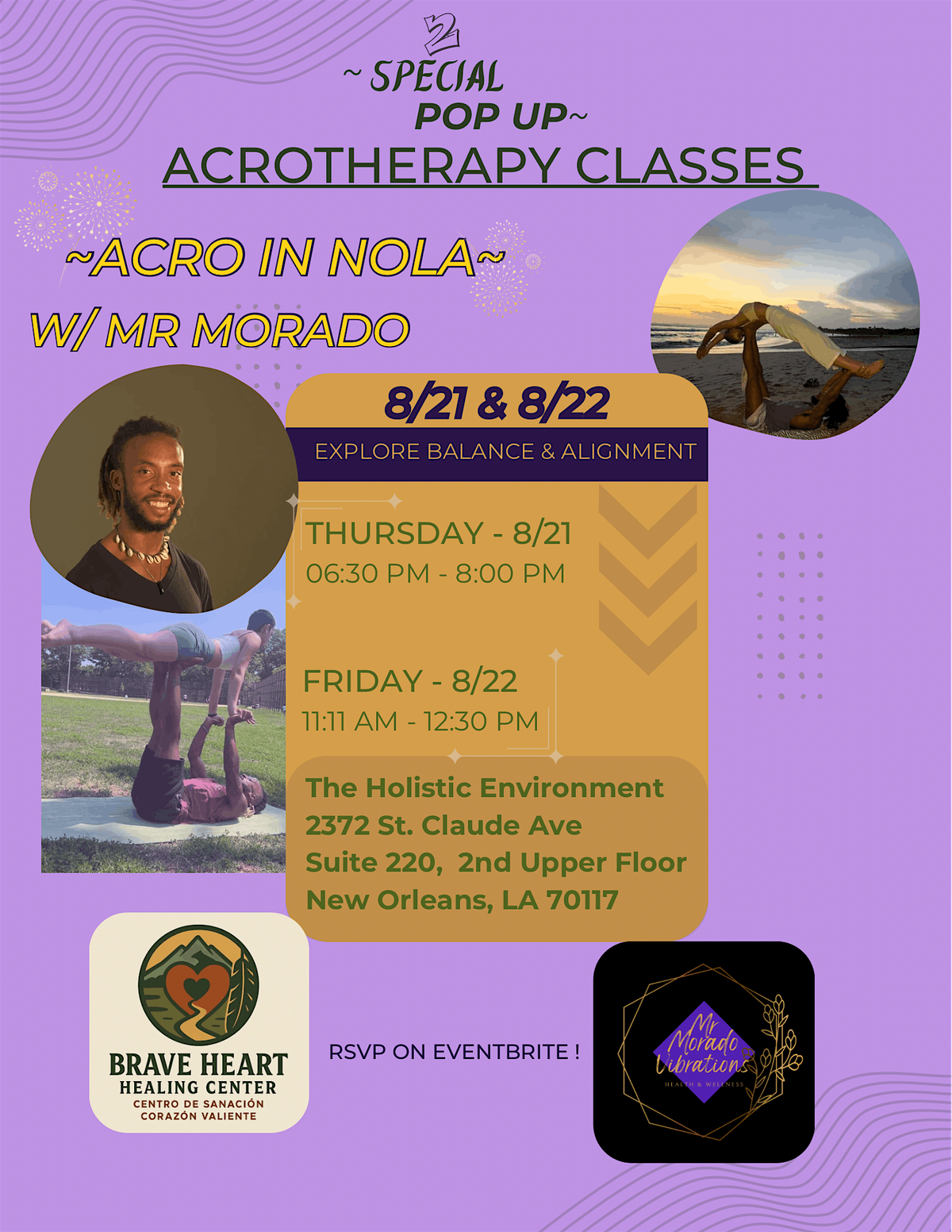 NOLA Pop-up AcroTherapy classes