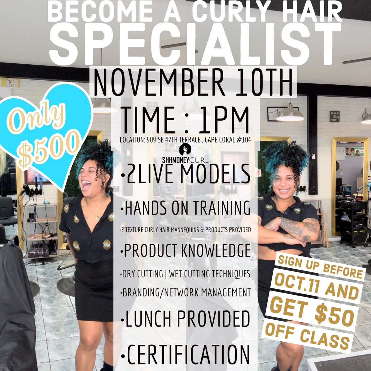 Curly Hair Specialist Certification Class