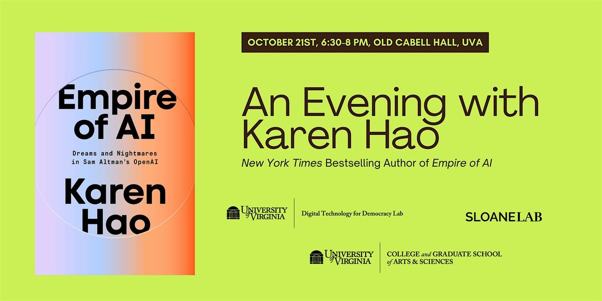 An Evening with Karen Hao