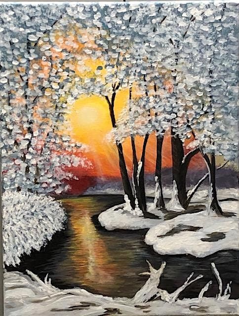 PAINT NIGHT "FROSTED FOREST"