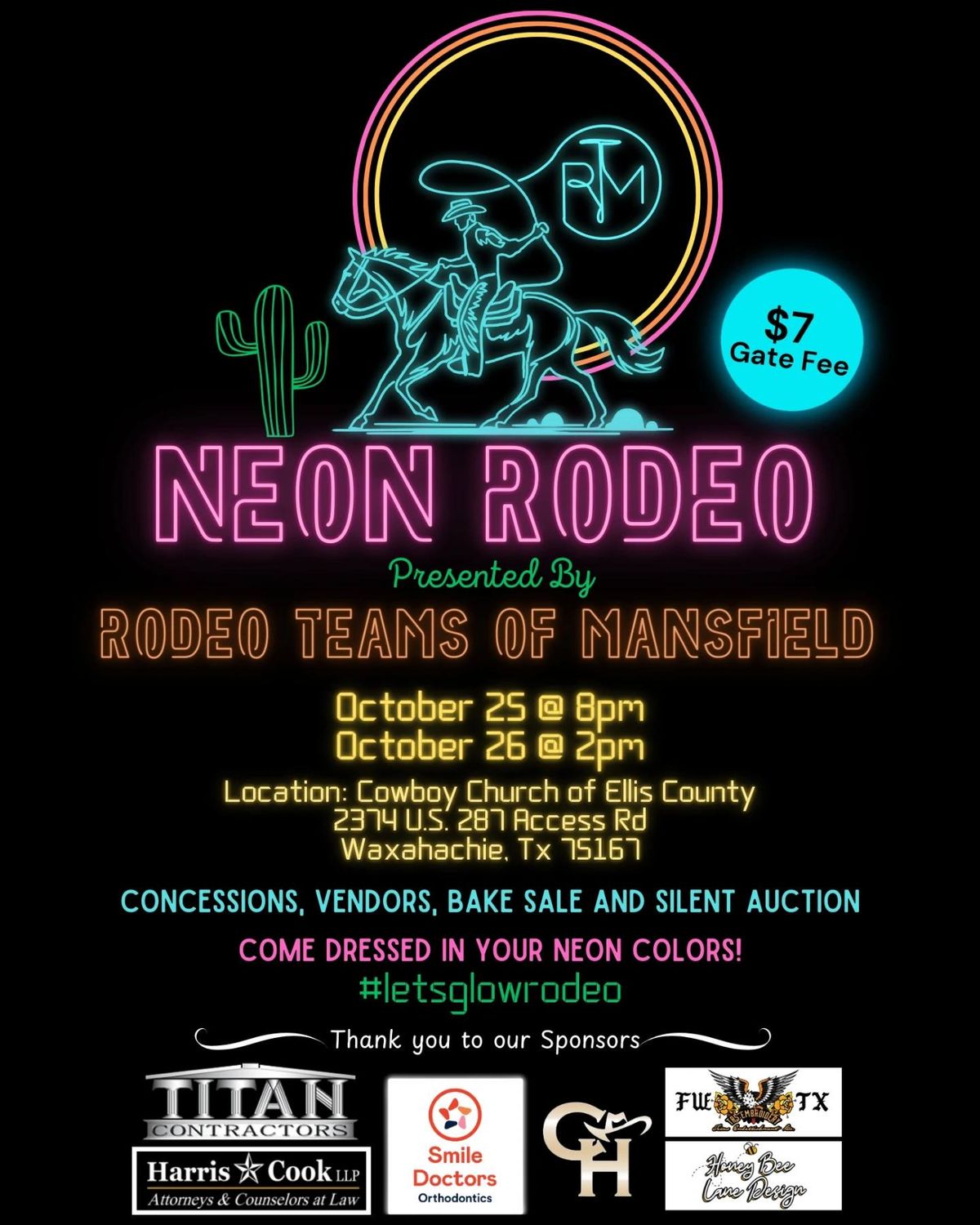 Neon Rodeo presented by High School Rodeo Teams of Mansfield