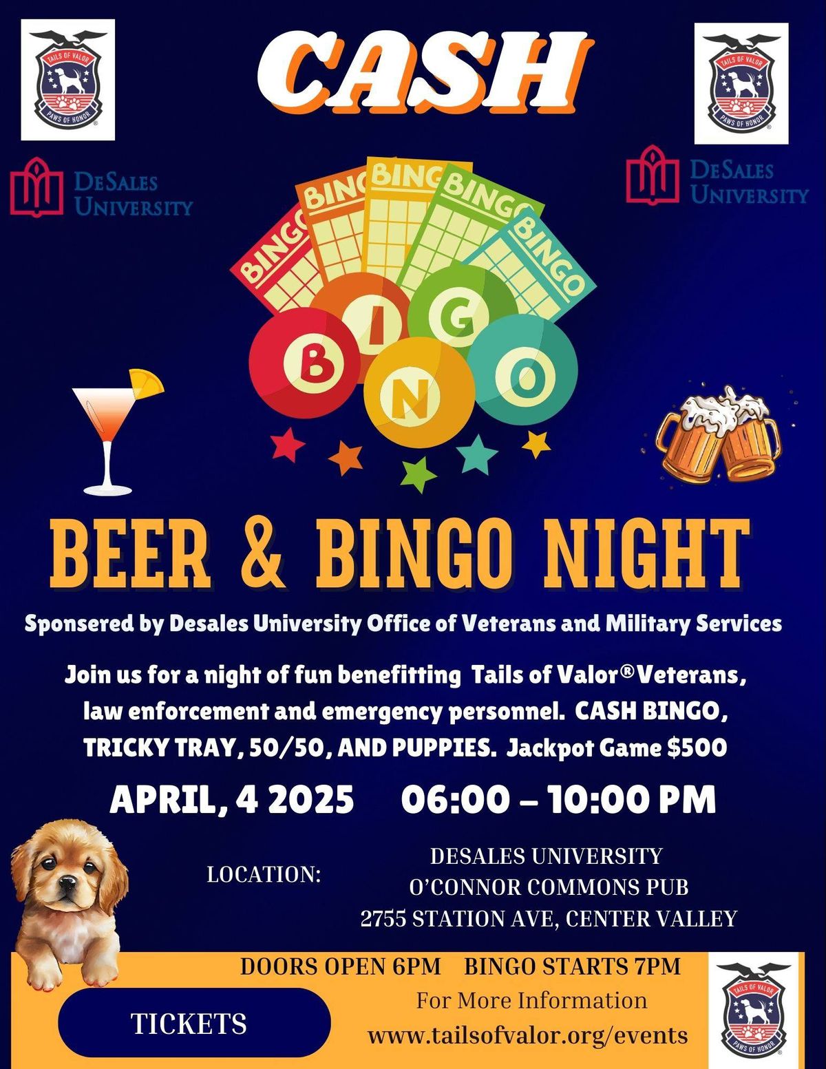 Beer & Bingo & Cocktails Night 