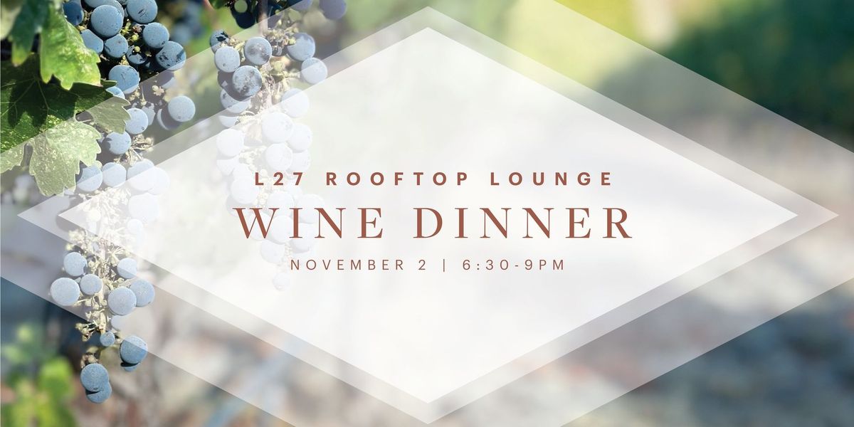 L27 Wine Dinner | BENOM