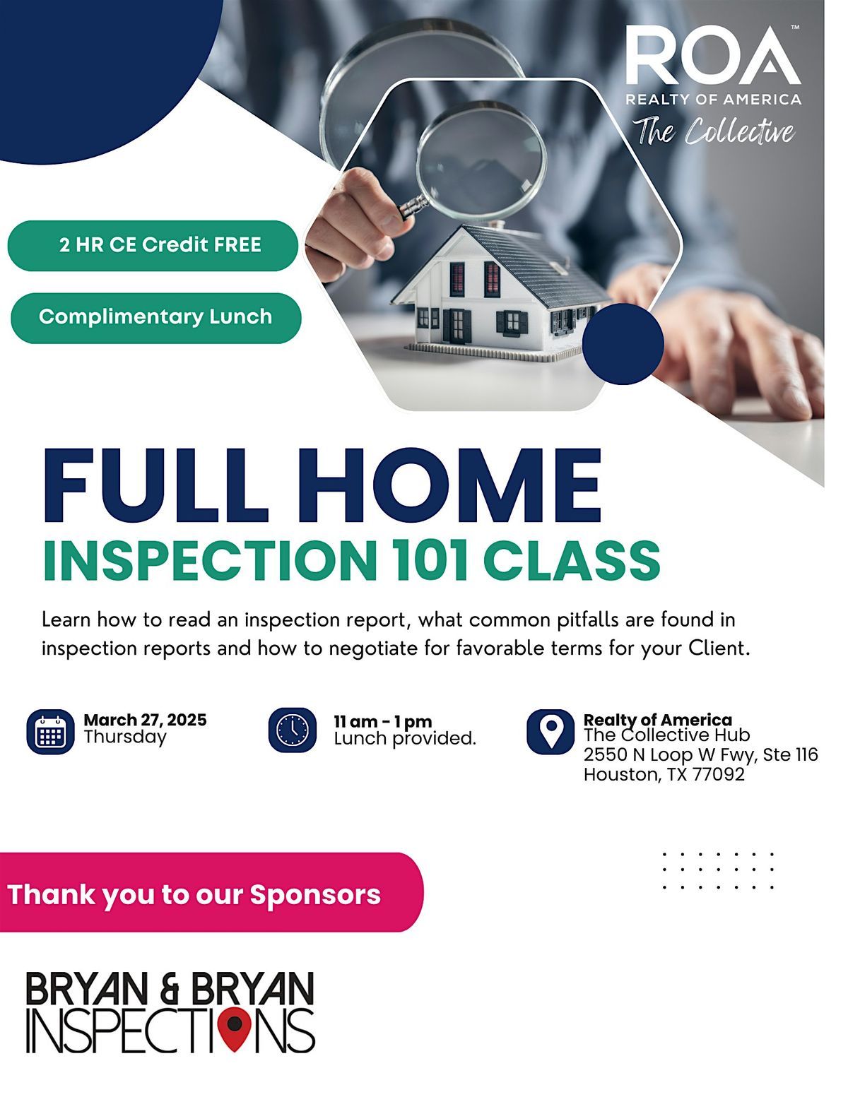 Full Home Inspection 101 Class