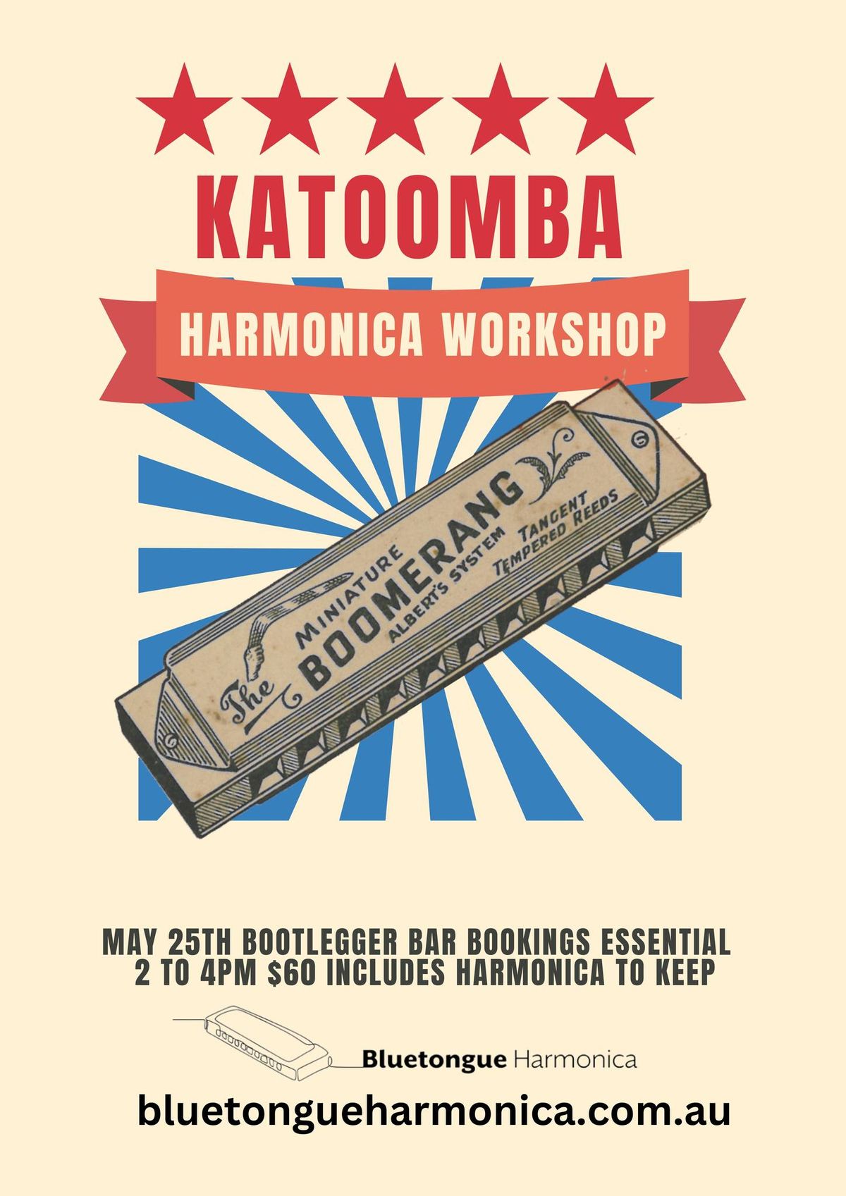 Harmonica Workshop @ BOOTLEGGER | Katoomba, Blue Mountains