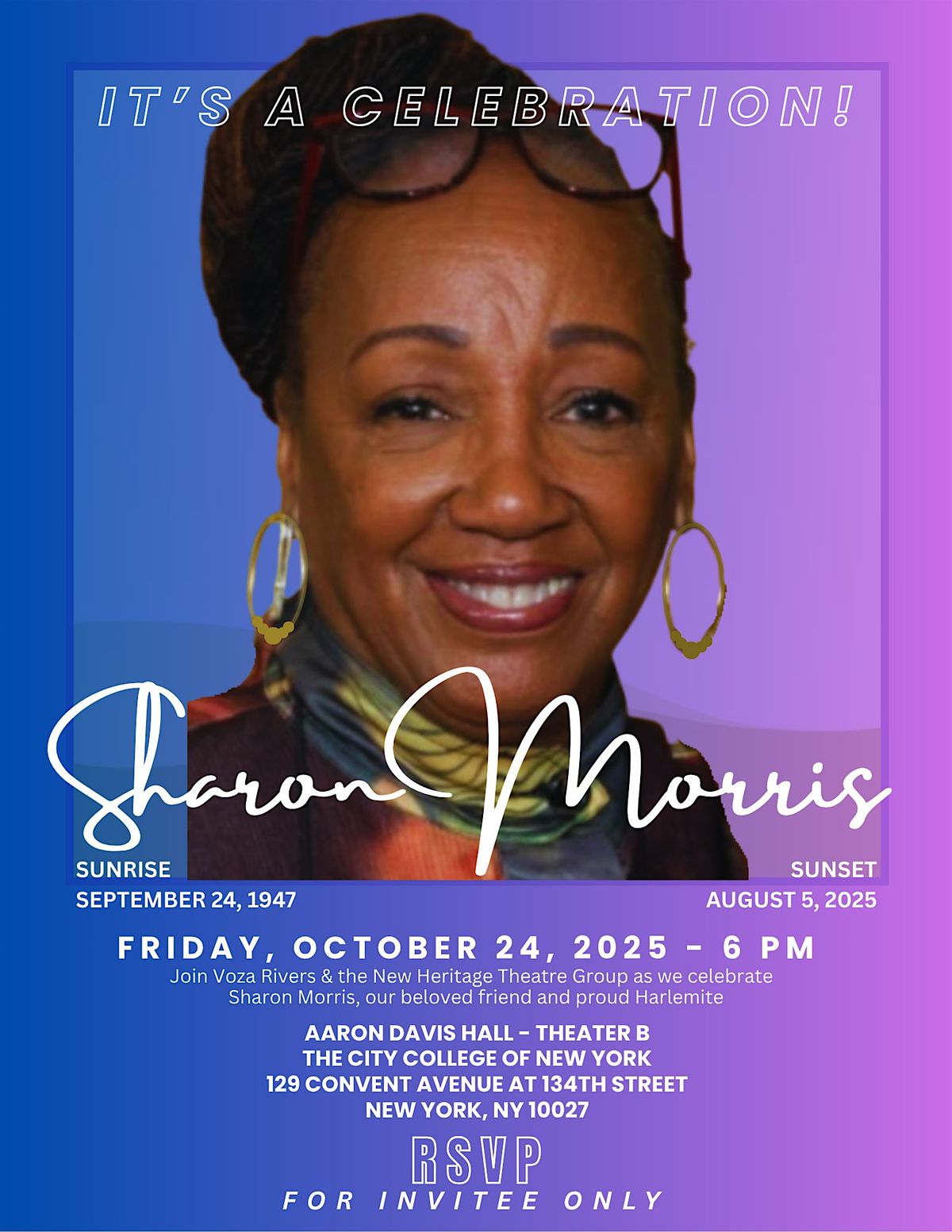 It's A Celebration: Sharon Morris Rivers