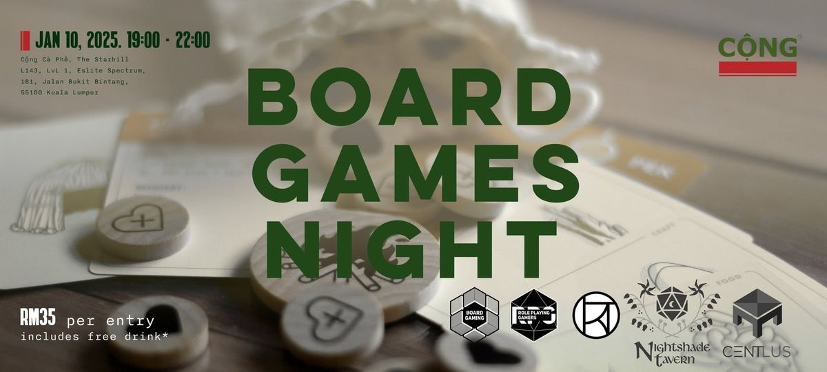 Board Games Night, C\u1ed9ng C\u00e0 Ph\u00ea