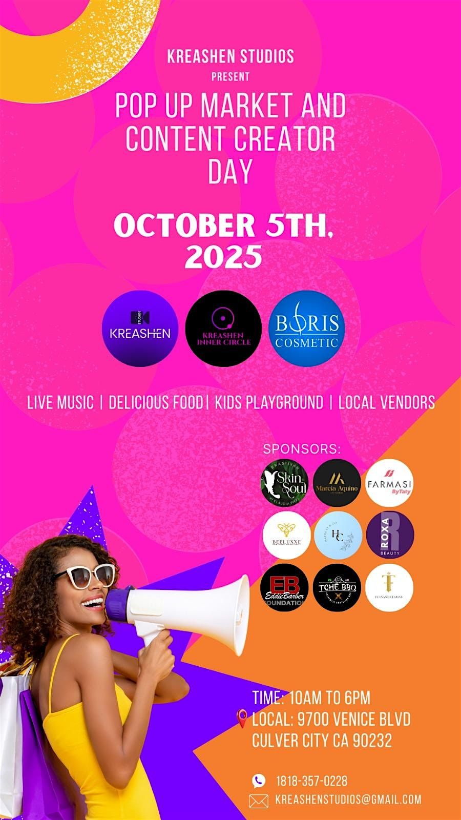 Kreashen Studio USA Content Creator & Pop-Up Market
