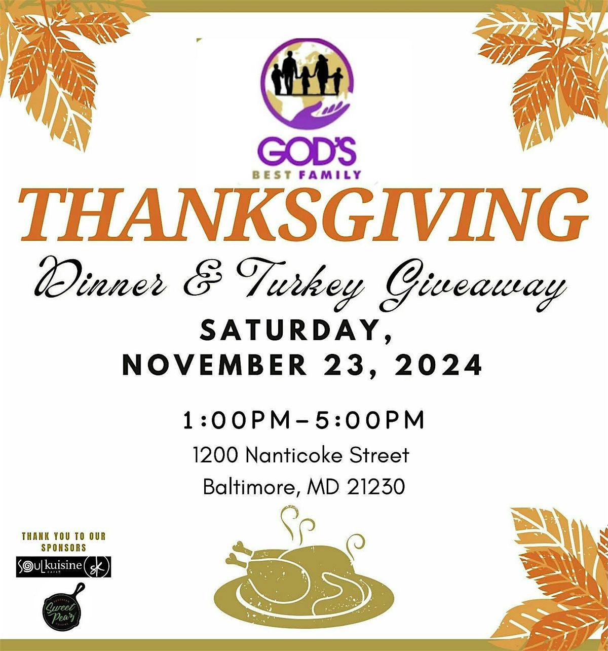 Free Turkey Giveaway & Hot Meal