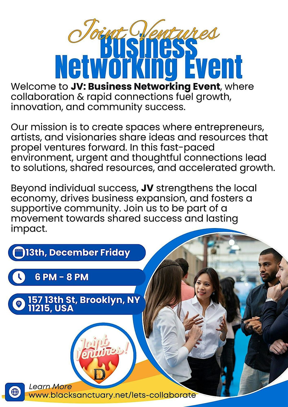 Joint Ventures: Business Networking Event