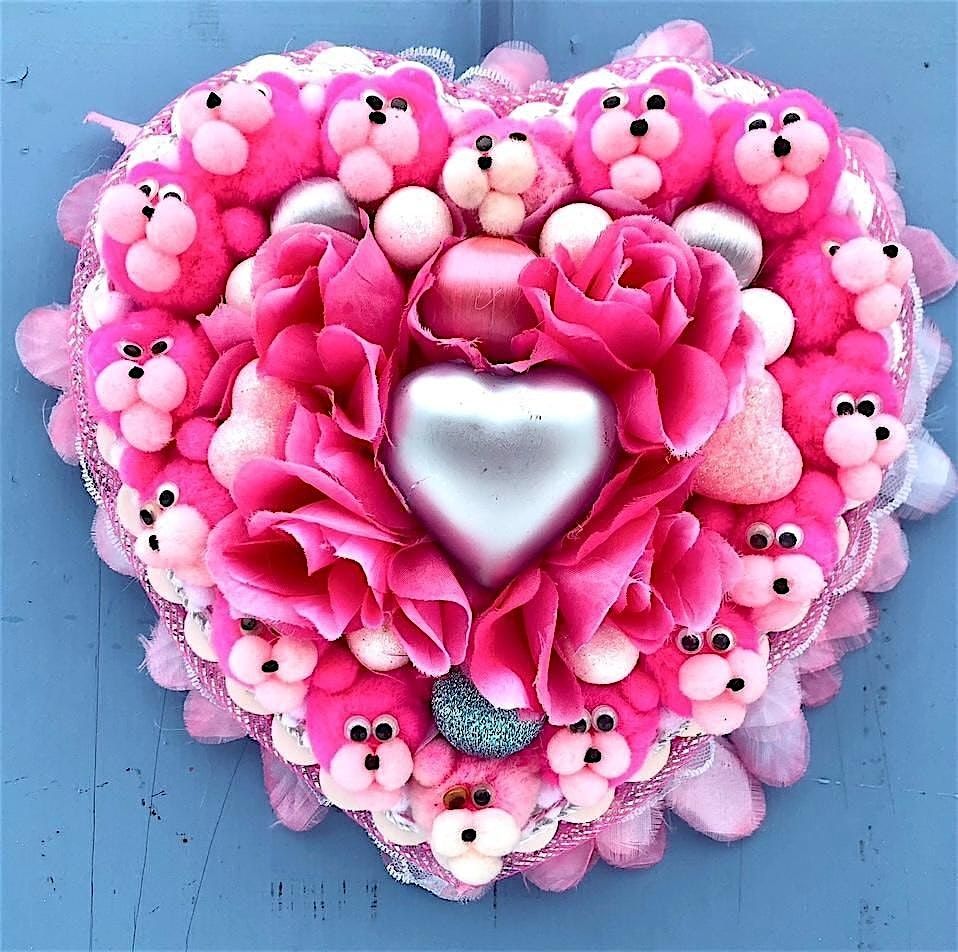 Valentine Fun Wreath Craft