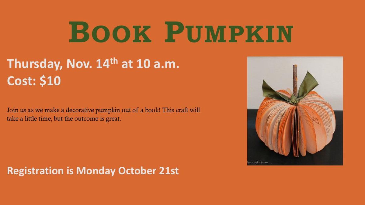 Book Pumpkin 