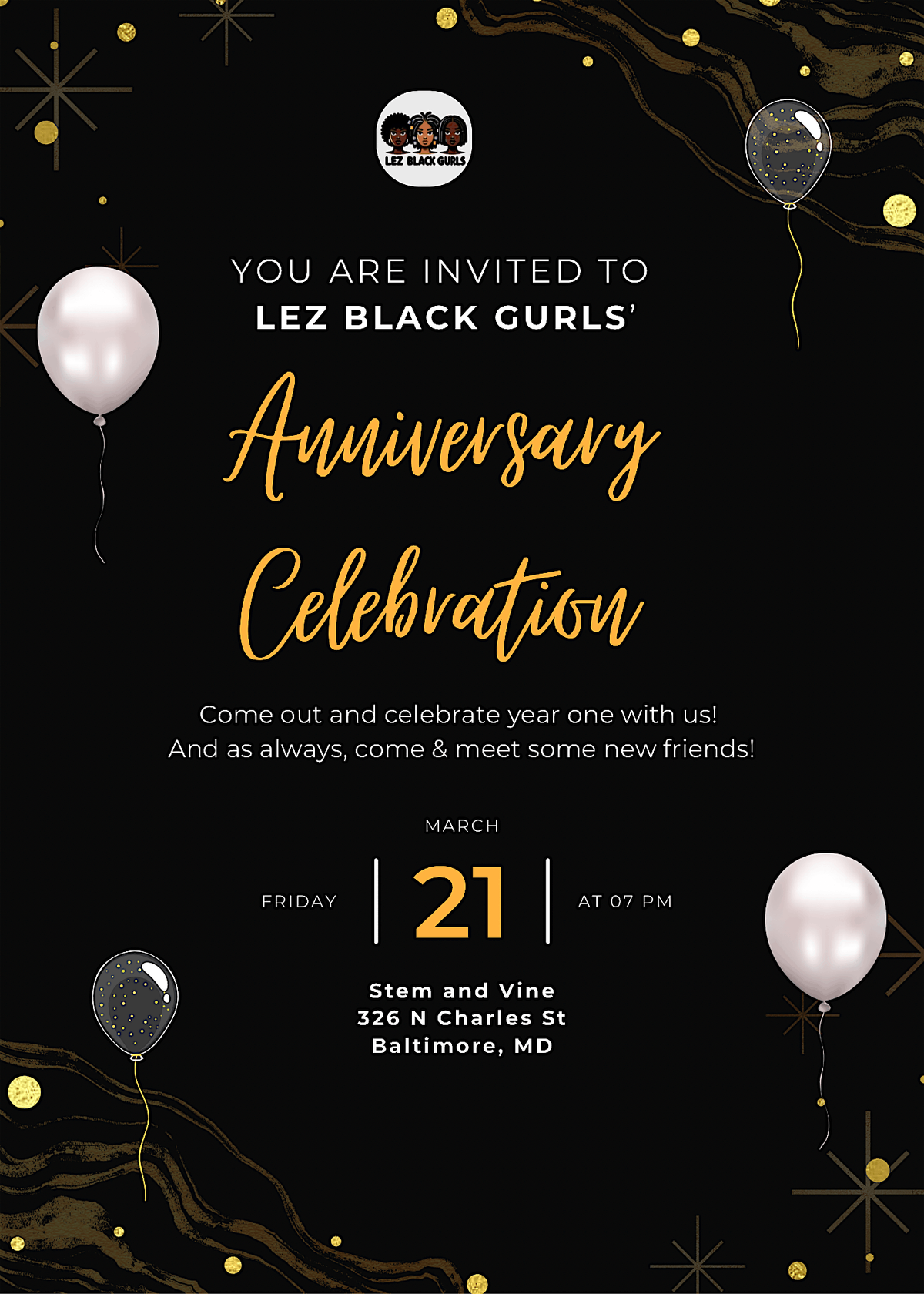 Lez Black Gurls: Anniversary Celebration