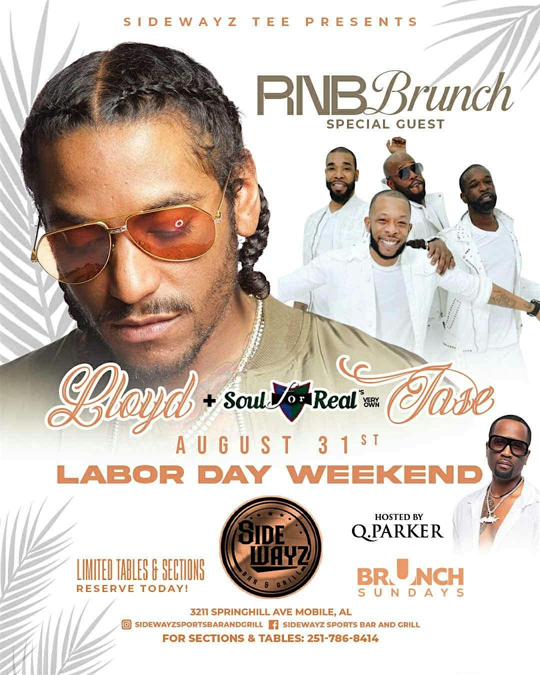 Lloyd + Soul for Real live at Sidewayz Brunch Sundays