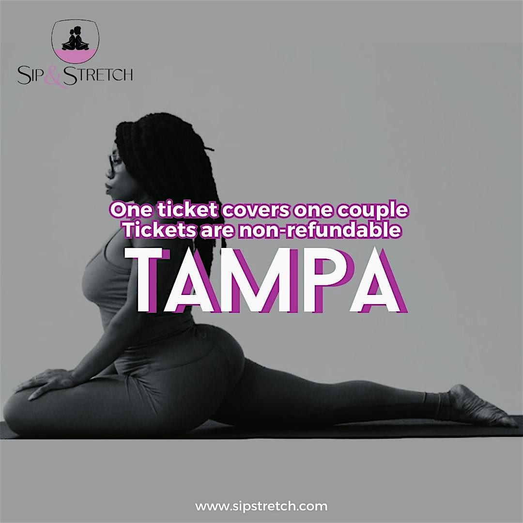 Sept 13 \u2013 7:30PM | Tampa| Sip & Stretch Couples Yoga Date Night