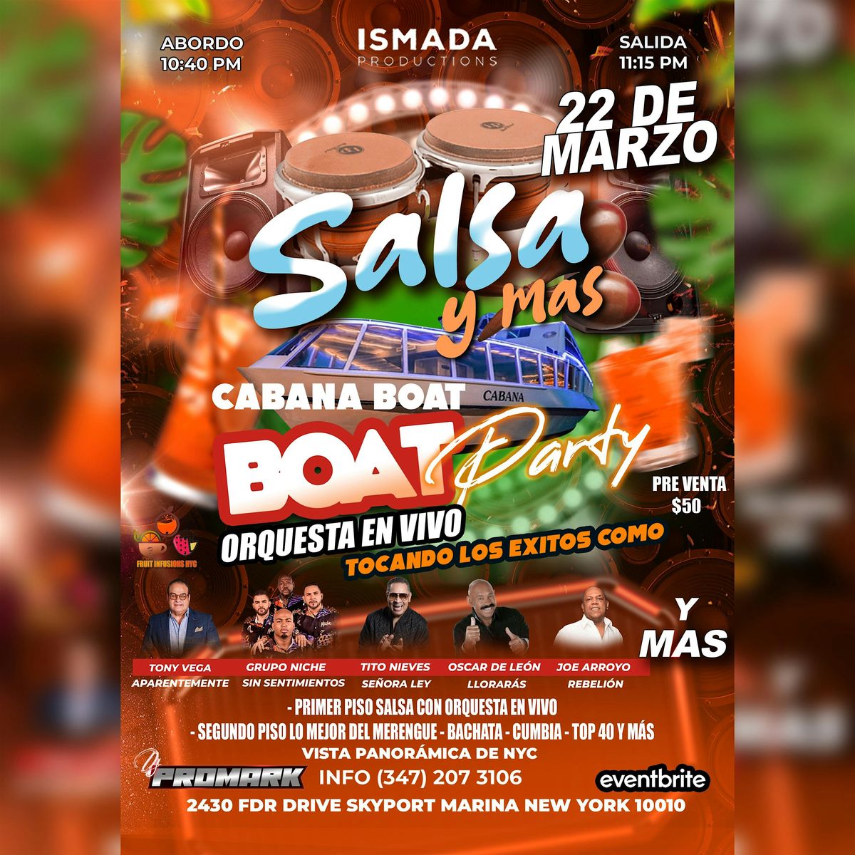 Salsa boat party y mas