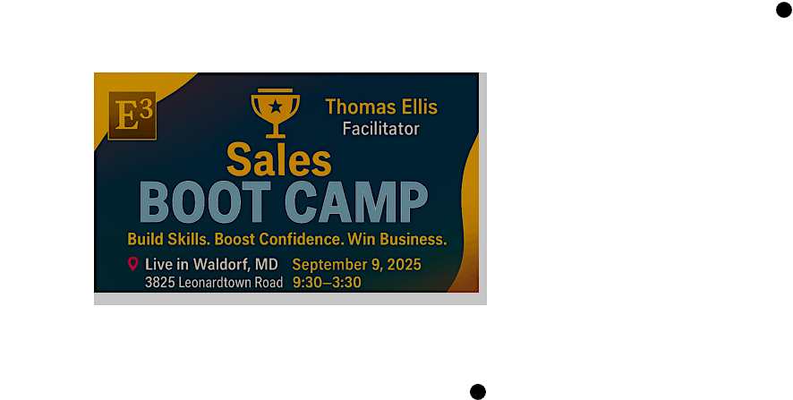 Sales Boot Camp: Build Skills. Boost Confidence. Win Business