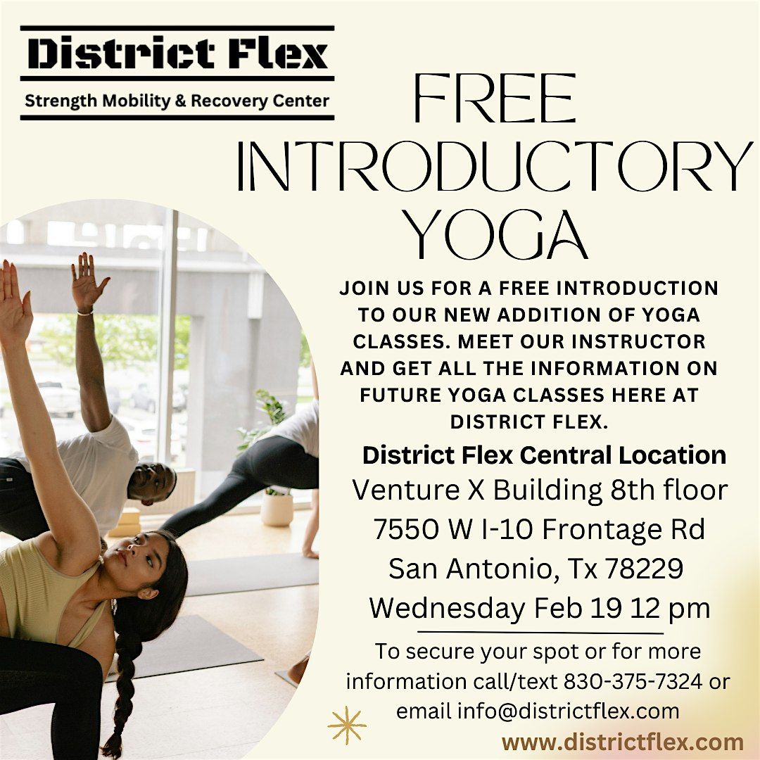 District Flex Free Yoga Class At Venture X