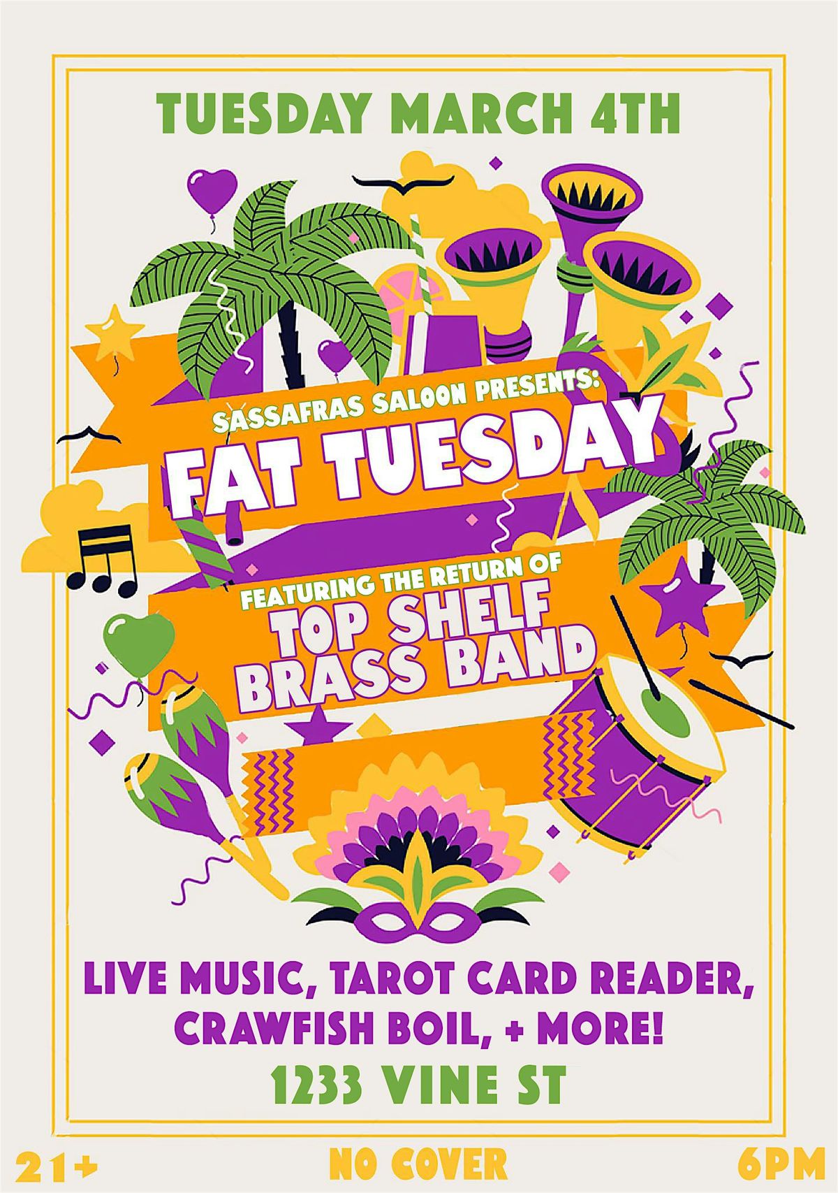 Fat Tuesday Mardi Gras Party