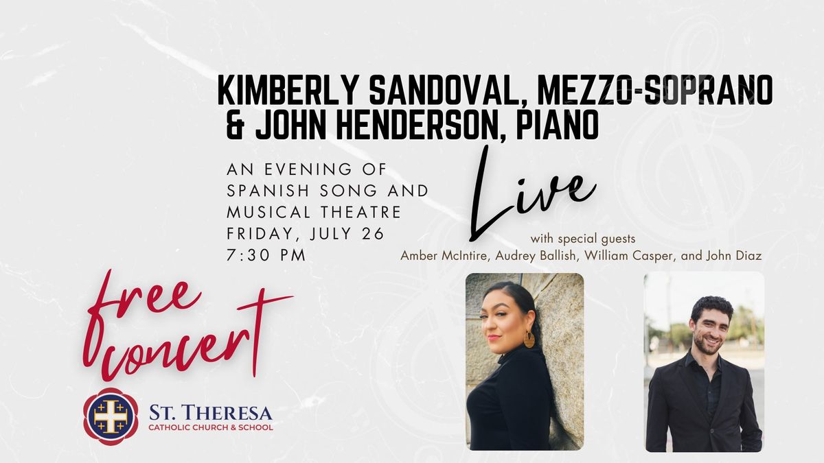 Summer Music Concert | Kimberly Sandoval, Mezzo-Soprano & John Henderson, Piano