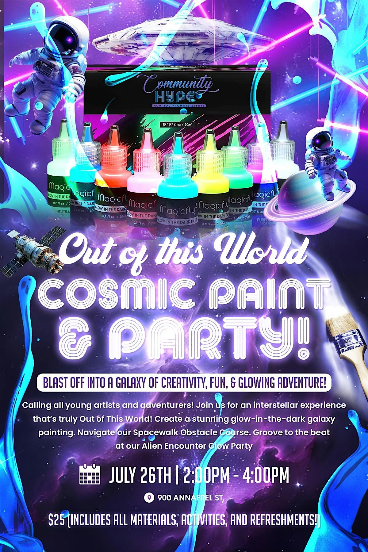 Out of this World: Cosmic Paint & Party